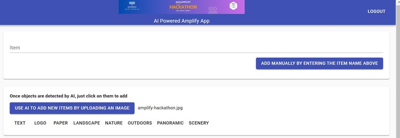 ai-powered-amplify-hackathon-app – screenshot 1