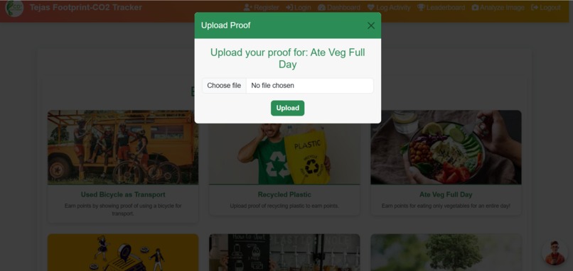 Tejas AI - Carbon Footprint Tracker – screenshot 4