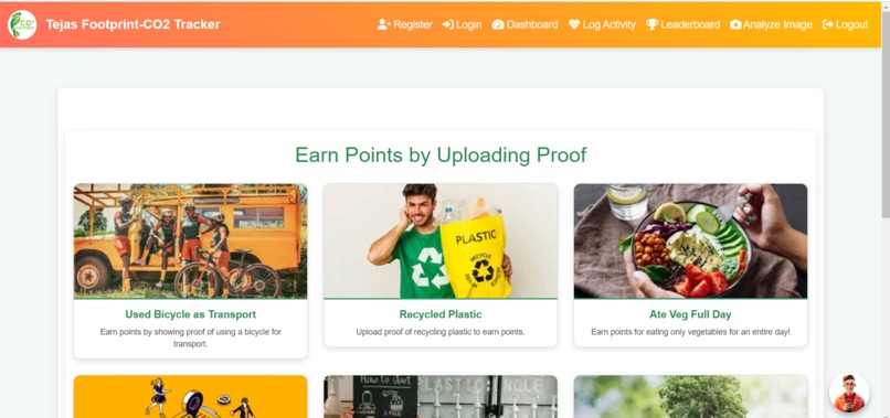 Tejas AI - Carbon Footprint Tracker – screenshot 5