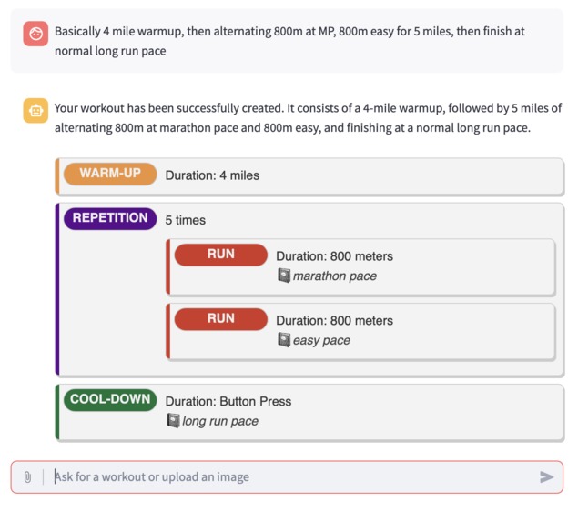 Intelligent Workout Editor – screenshot 1