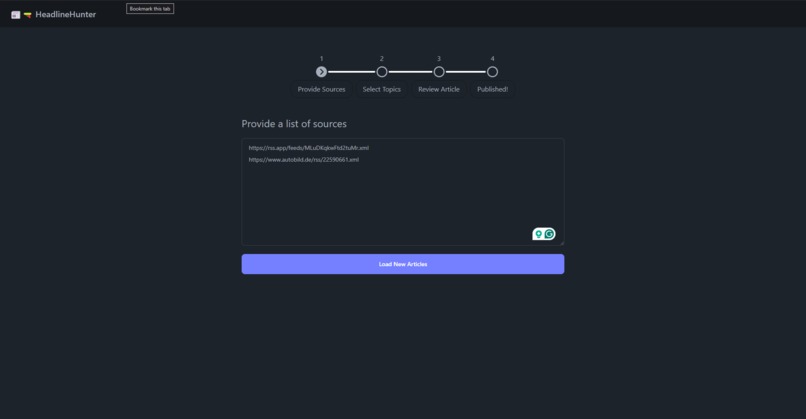 HeadlineHunter – screenshot 1