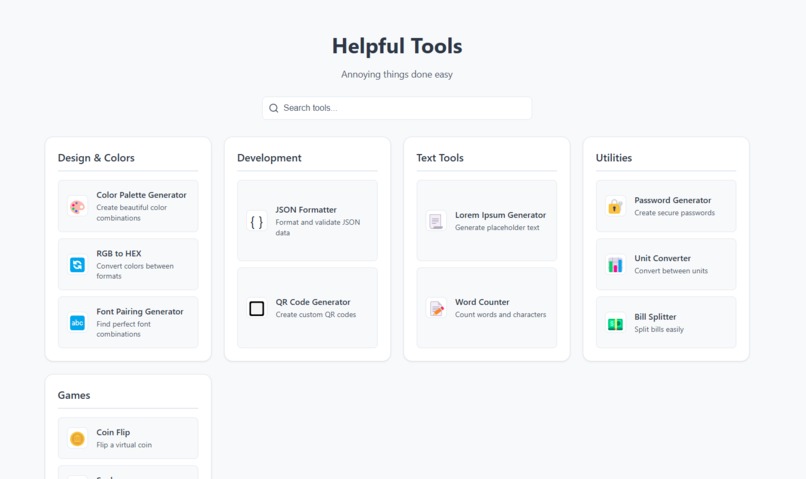 Tools – screenshot 2