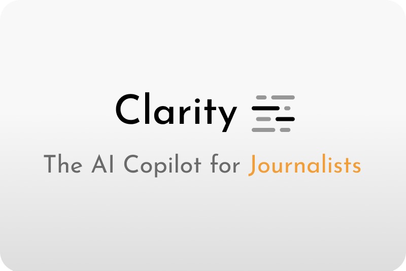Clarity - The Copilot for Journalists – screenshot 1