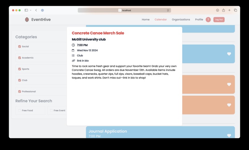 EventHive – screenshot 5