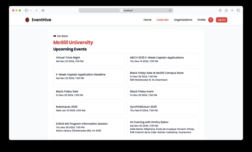 EventHive – screenshot 7