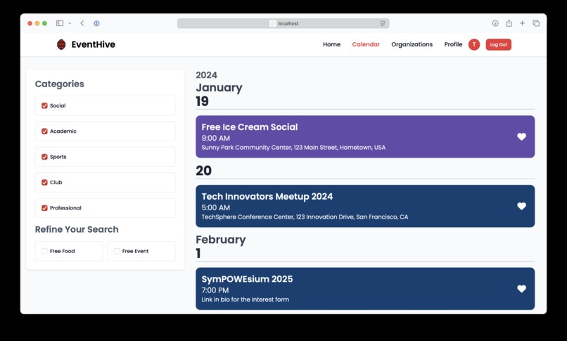 EventHive – screenshot 4