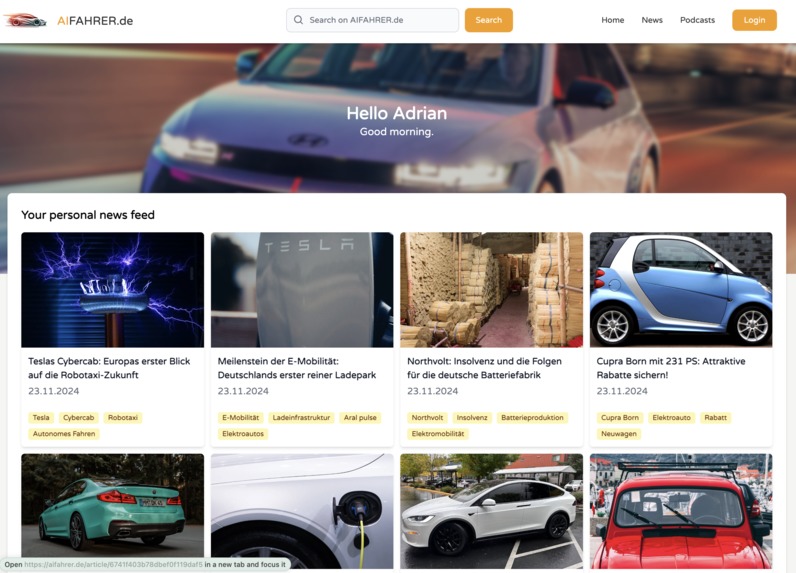 AI Fahrer - aifahrer.de – screenshot 1