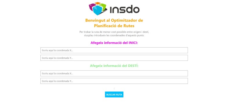 Optimitzador de rutes – screenshot 1