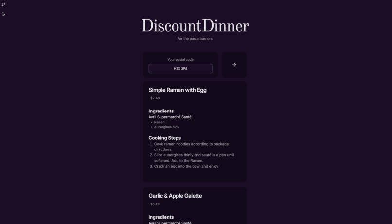 DiscountDinner – screenshot 2