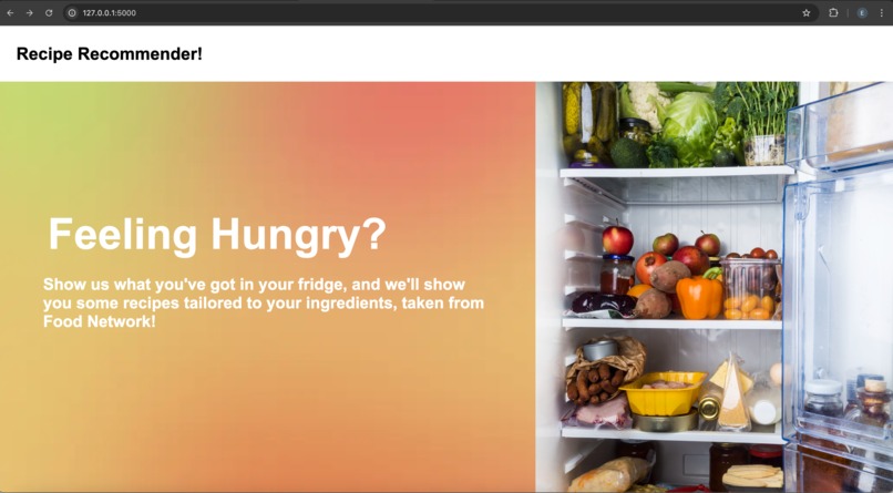Recipe Recommender – screenshot 1