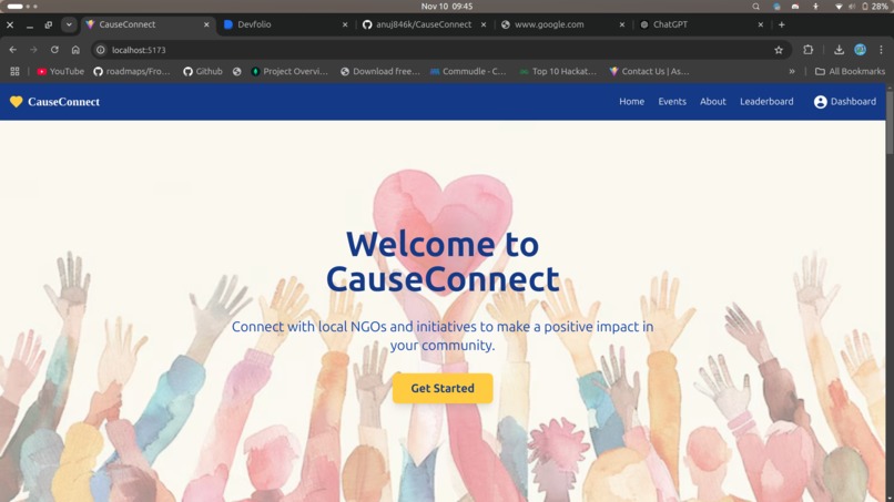 CauseConnect – screenshot 1