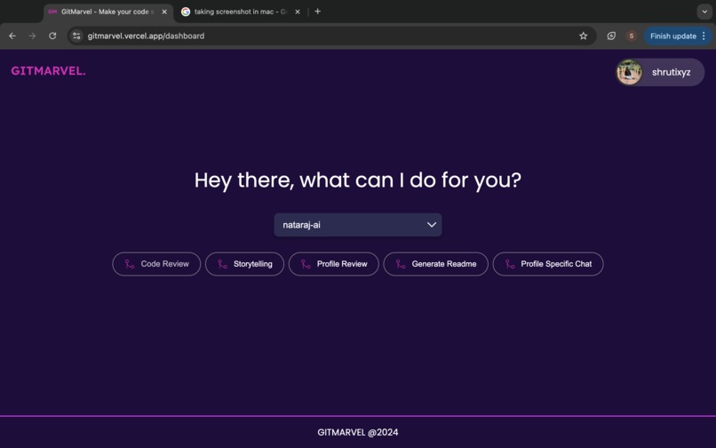 GitMarvel – screenshot 2