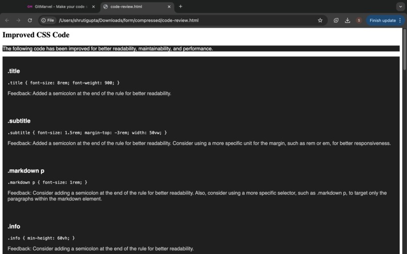 GitMarvel – screenshot 3