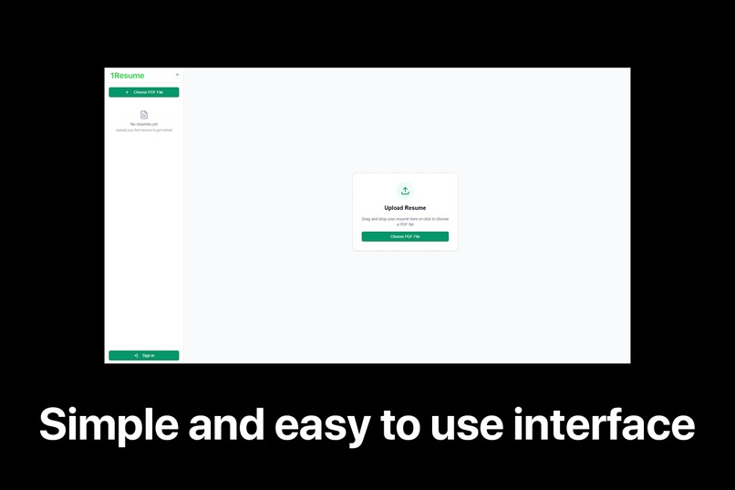 1Resume – screenshot 3