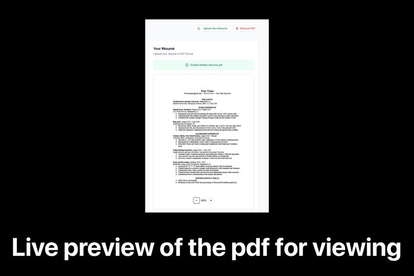 1Resume – screenshot 5