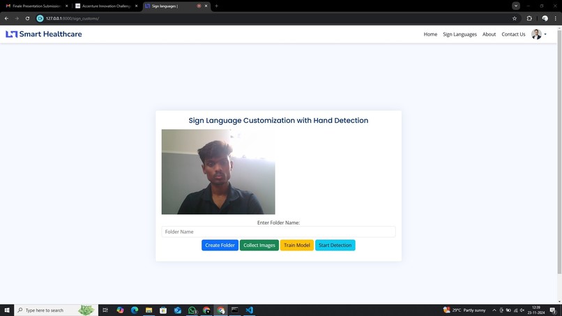 Smart Healthcare Assistance and Monitoring System – screenshot 1