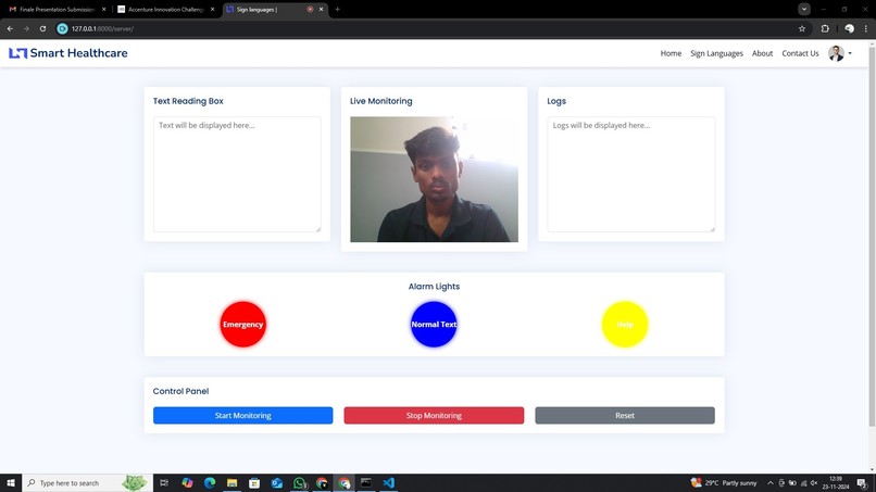 Smart Healthcare Assistance and Monitoring System – screenshot 3