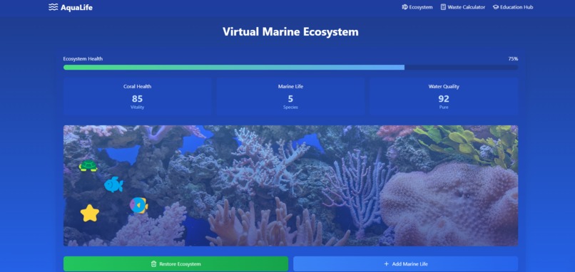 BlueConserve: Virtual Marine Sanctuary – screenshot 1