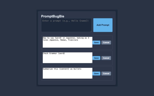 PromptBugBie – screenshot 5