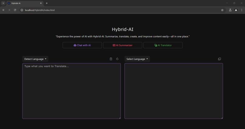 HybridAI – screenshot 3