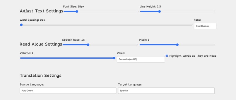 ClearView: A Dyslexia-Friendly Web Experience – screenshot 3