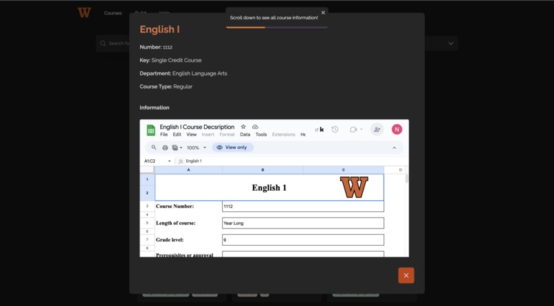Westwood High School Course Advisor – screenshot 2