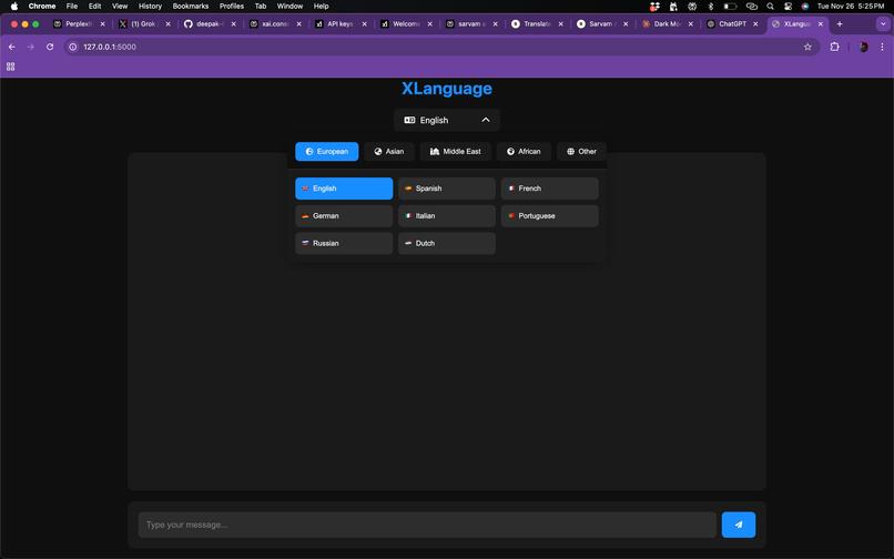XLanguage – screenshot 1