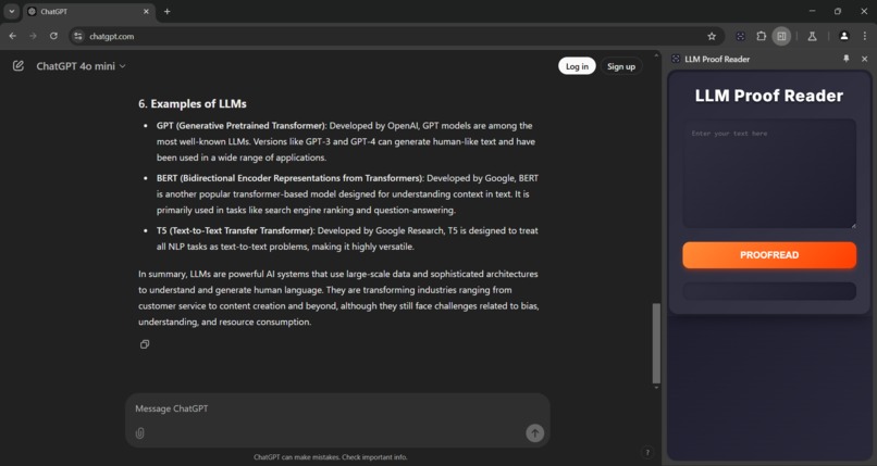 LLM Proof Reader – screenshot 2