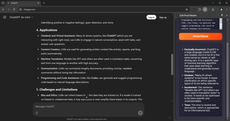 LLM Proof Reader – screenshot 4