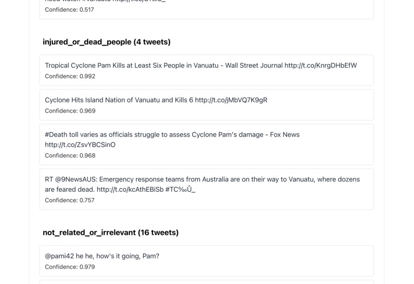 CrisisBERT – screenshot 3