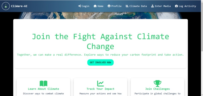 CliWare- Gamified Climate Awareness Apllication – screenshot 3