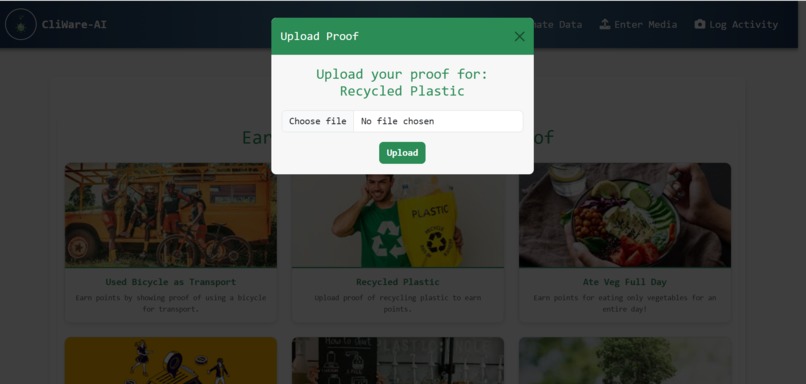 CliWare- Gamified Climate Awareness Apllication – screenshot 5