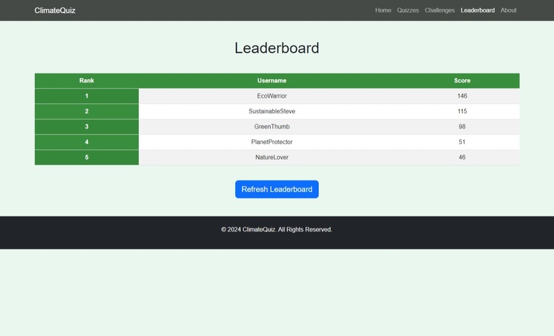 ClimateQuiz – screenshot 1