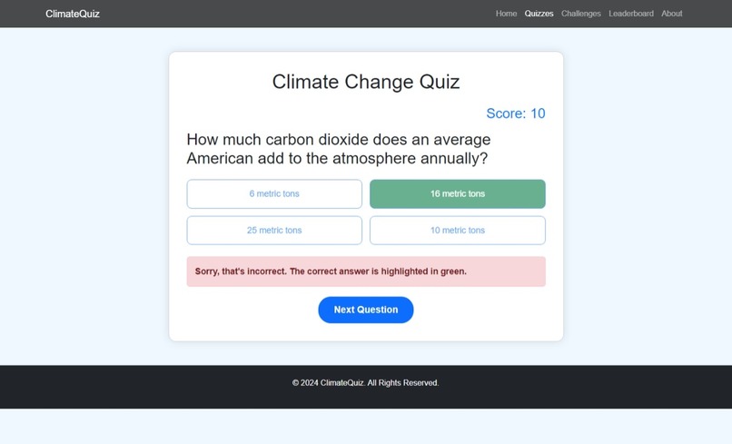 ClimateQuiz – screenshot 2