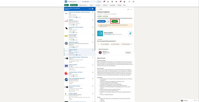 JobsList Extension – screenshot 2