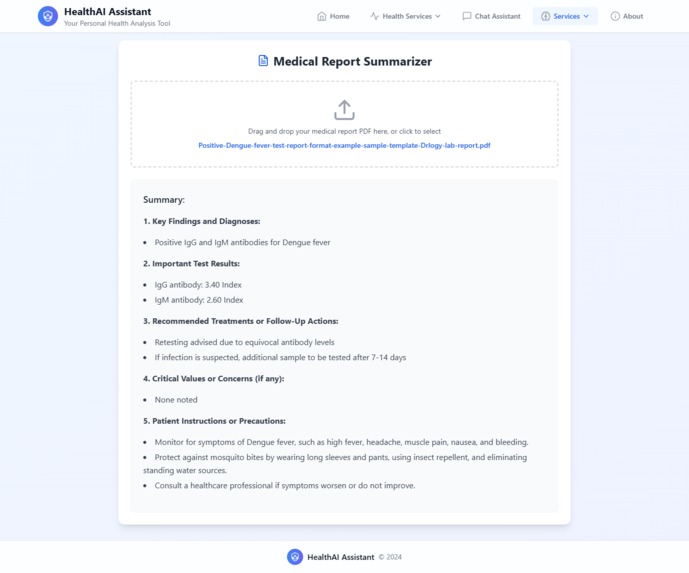 HealthAI Assistant  – screenshot 6
