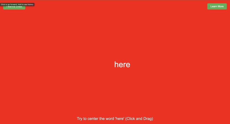 Center my div – screenshot 1