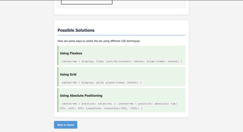 Center my div – screenshot 4