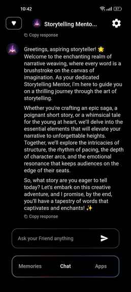 Storytelling Mentor – screenshot 2