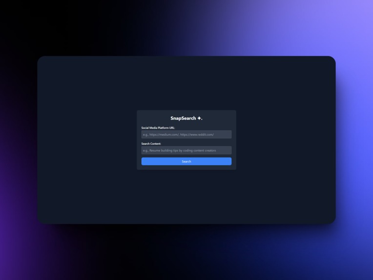 SnapSearch – screenshot 1