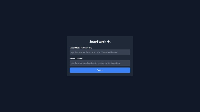SnapSearch – screenshot 2