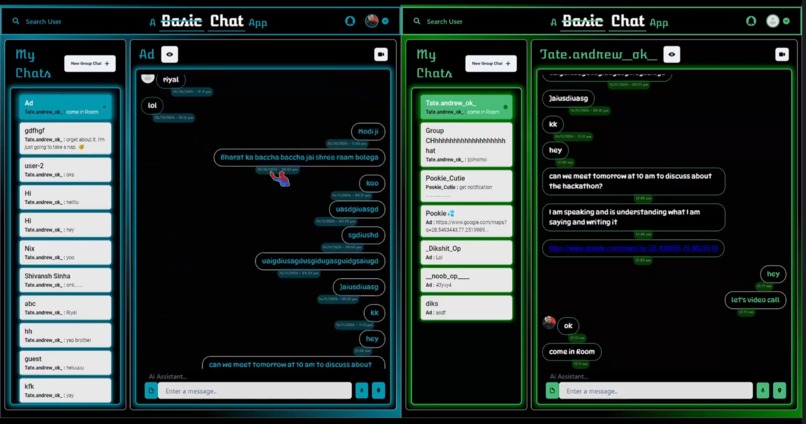 Not A Basic Chat App – screenshot 3