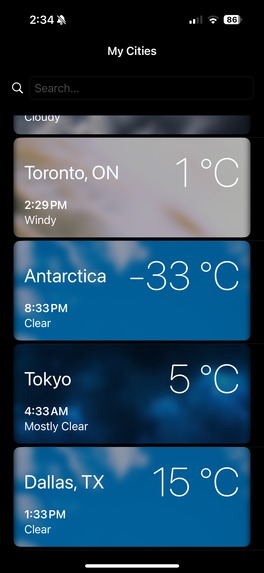 WeatherWear – screenshot 3