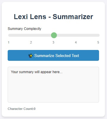 Lexi Lens Summarizer – screenshot 1