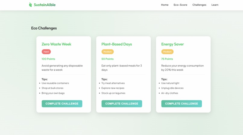 SustainAIble – screenshot 3