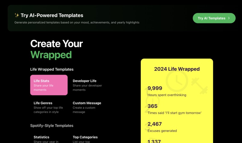 your wrapped – screenshot 1