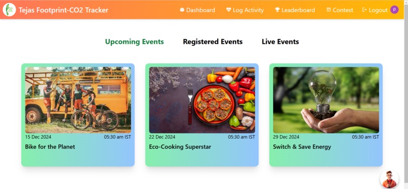 TejasAI-2.o - A CO₂ Footprint Tracker Web Application – screenshot 4