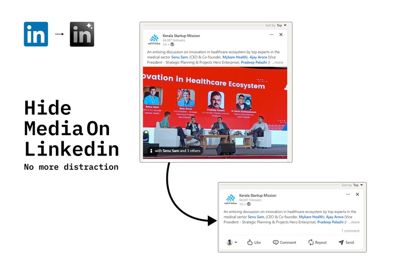 LinkedIn Pro: A extension to make LinkedIn distraction free – screenshot 3