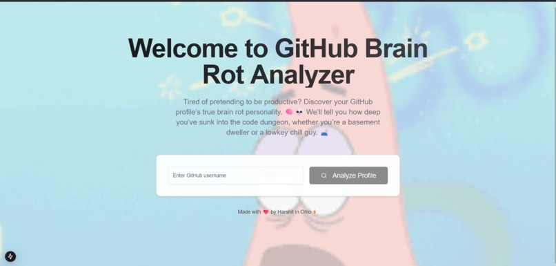 Github Brain Rot Analyzer – screenshot 1