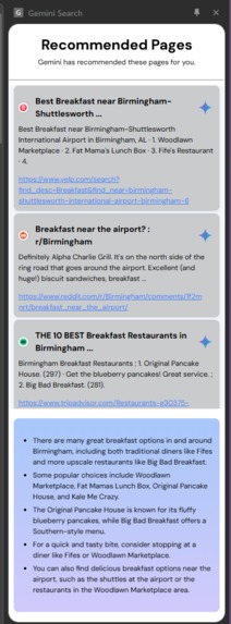 Gemini Recommended Search – screenshot 4